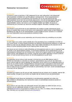 Medewerker Servicecentrum