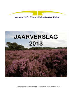 Grenspark ZK jaarverslag 2013