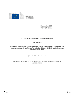 EUROPESE COMMISSIE Brussel, 19.6.2014 C(2014) 4242 final