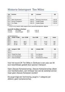 Historie Intersport Ten Miles