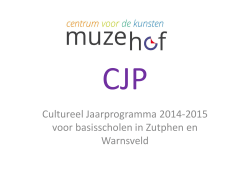Bekijk hier het CJP-programma 2014-2015