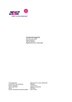 Inspectierapport KDV Kleurrijk - CKO