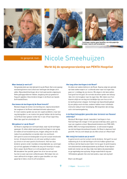 In gesprek met &hellip; Nicole Smeehuijzen