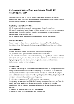 Medezeggenschapsraad Prins Mauritsschool Rijswijk (ZH