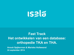 Fast Track Het ontwikkelen van een database: orthopedie