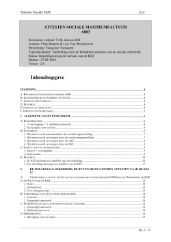 Functionele documentatie (versie 31/01/2014)