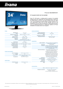 Download specificatie sheet - CD