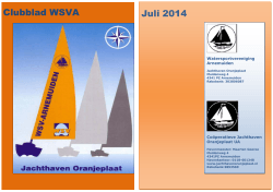 Clubblad WSVA Juli 2014 - Jachthaven Oranjeplaat