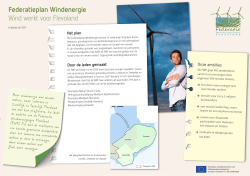 Publieksversie Federatieplan Windenergie Flevoland