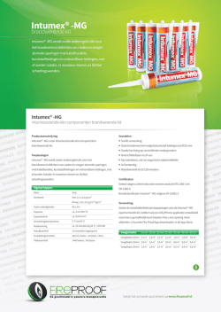 Intumex&reg; -MG - Fire Proof BV