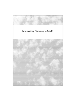 Samenvatting (Summary in Dutch) - VU