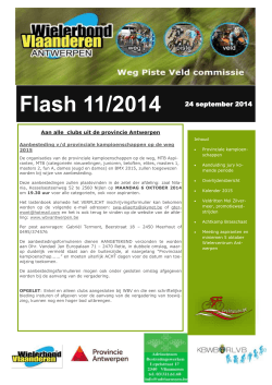 Flash 11/2014 24 september 2014
