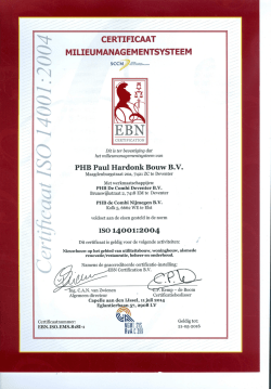 ISO 14001:2004 - Paul Hardonk Bouw