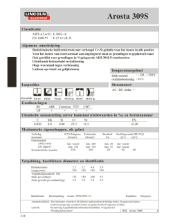 Download produktinformatieblad Arosta 309S