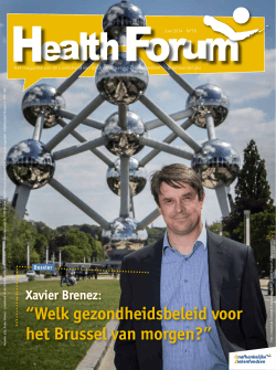 “Welk gezondheidsbeleid voor het Brussel van morgen?”
