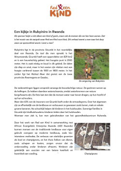 Een kijkje in Rubyiniro Rwanda