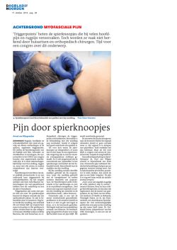 Downloaden - Myofasciale Pijn Seminars Groningen