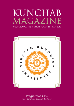 Kunchab magazine - Tibetaans Instituut