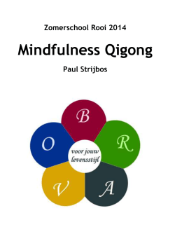 Mindfulness Qigong- BRAVO levensstijl