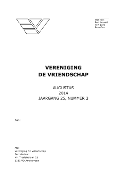 2014 augustus, jaargang 25, nummer 3