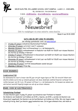 nieuwsbrief van deze week - Vrije Basisschool Sint