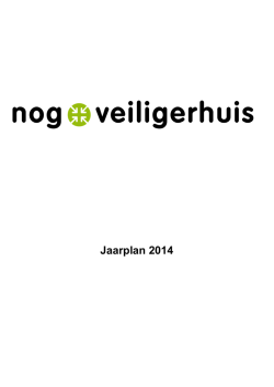 Jaarplan 2014 - Centrum voor Criminaliteitspreventie en Veiligheid