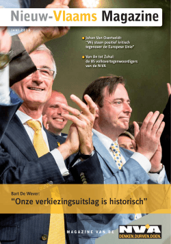 Nieuw-Vlaams Magazine juni 2014 - N-VA