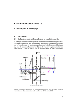 Inleiding carburateurs