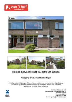 Helene Servaesstraat 13, 2801 SM Gouda