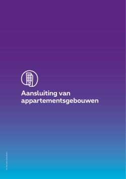Aansluiting van appartementsgebouwen