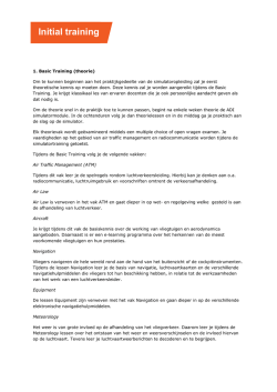 Initial training - Luchtverkeersleider.nl