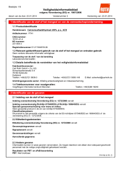 Veiligheidsinformatieblad