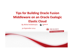 Oracle Fusion Middleware basis