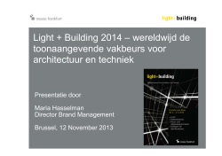 Light + Building 2014 – wereldwijd de