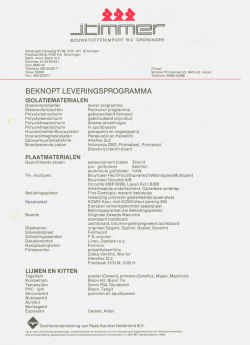 Leverings Programma 1987... - J.Timmer Bouwstoffen Import