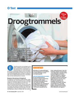Droogtrommels - Vlaanderen.be