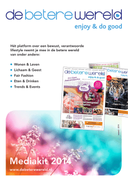 Document DeBetereWereld_mediakit2014_april