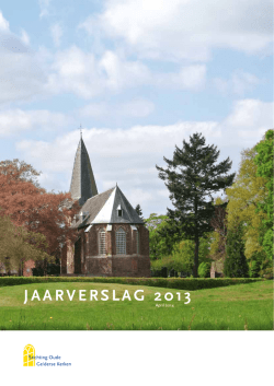 JAARVERSLAG 2013