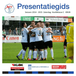 Hier staat de ACV presentatiegids 2014-2015