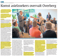komst AZC in Nederlands Dagblad