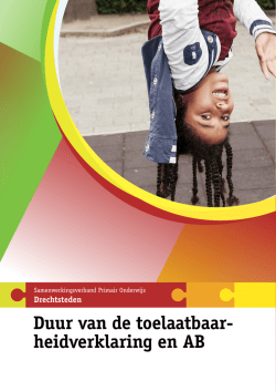 Duur TLV en AB - Samenwerkingsverband Passend Onderwijs