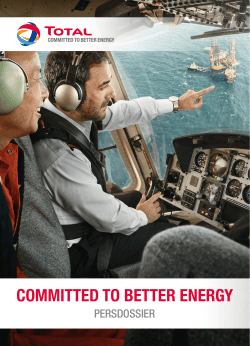 COMMITTED TO BETTER ENERGY - Total Corporate Campaign Kit