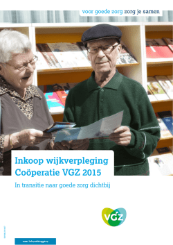 Inkoop wijkverpleging Co&ouml;peratie VGZ 2015
