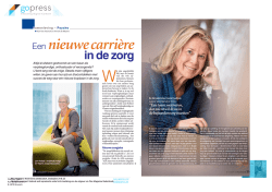 Een nieuwe carri&egrave;re