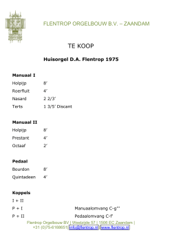 Download brochure huisorgel Flentrop 1974 (PDF)