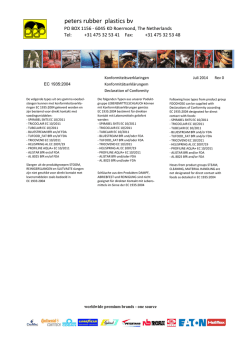 peters rubber plastics bv