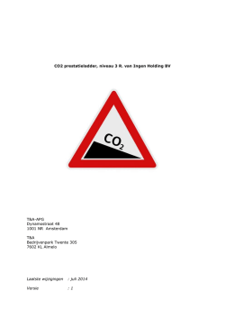 R. van Ingen Holding BV_Portfolio CO2 prestatieladder 2014