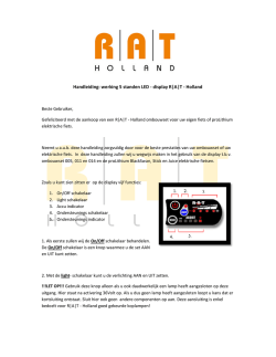 Handleiding: werking 5 standen LED - display R