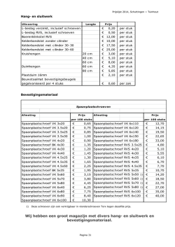 Download hier onze brochure met bevestigingsmateriaal