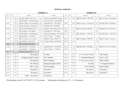 Het wedstrijdschema